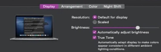 mac default display resolution