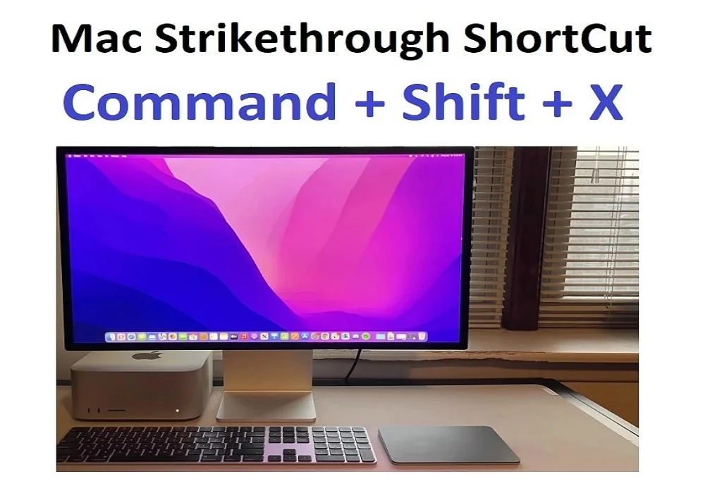 Mac Strikethrough shortcut