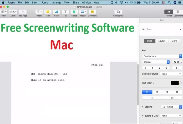 7 Best Free Screenwriting Software for Mac