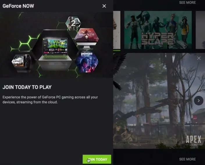 Play apex on max with GeForce