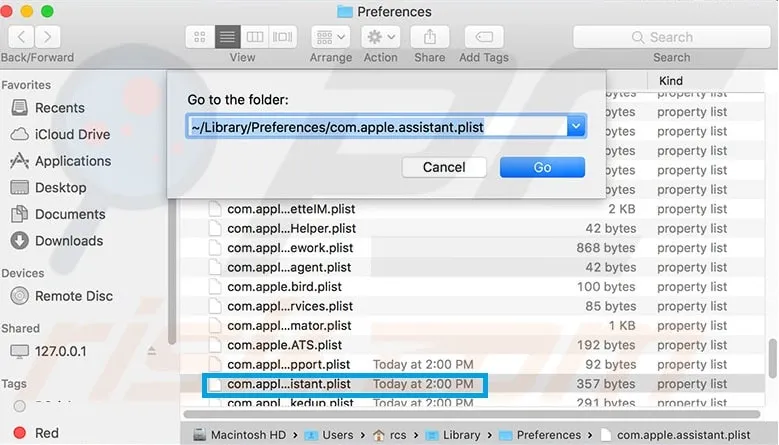 Dictation Preference files on mac