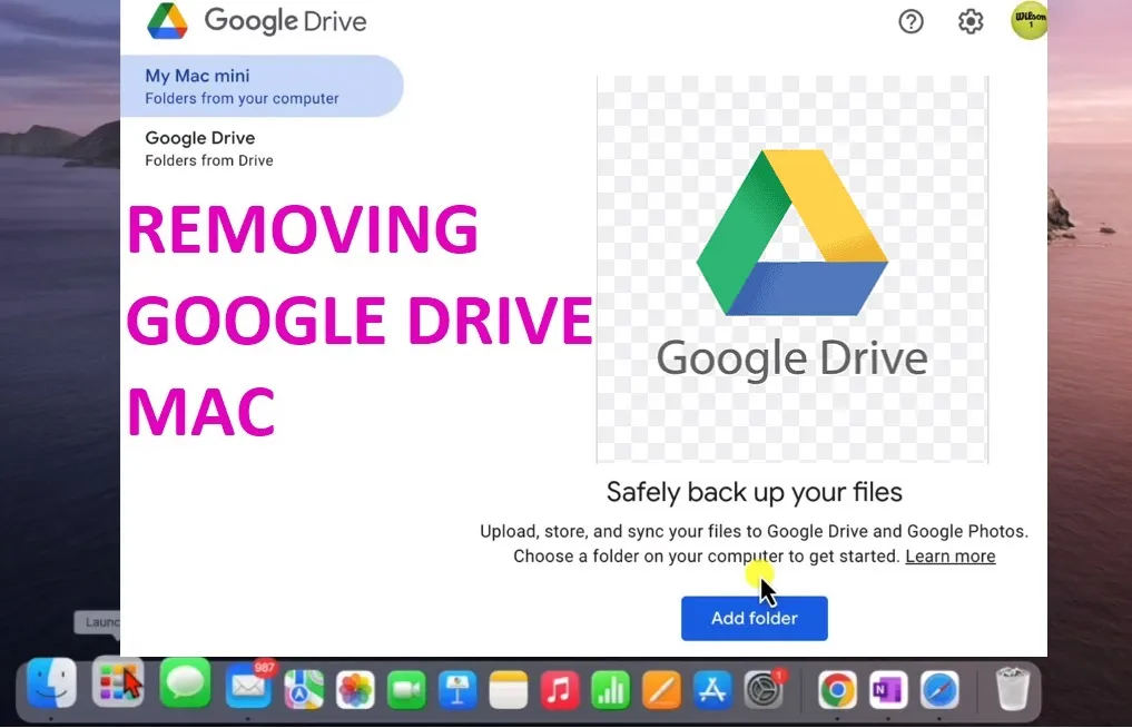 How to remove google drive from mac