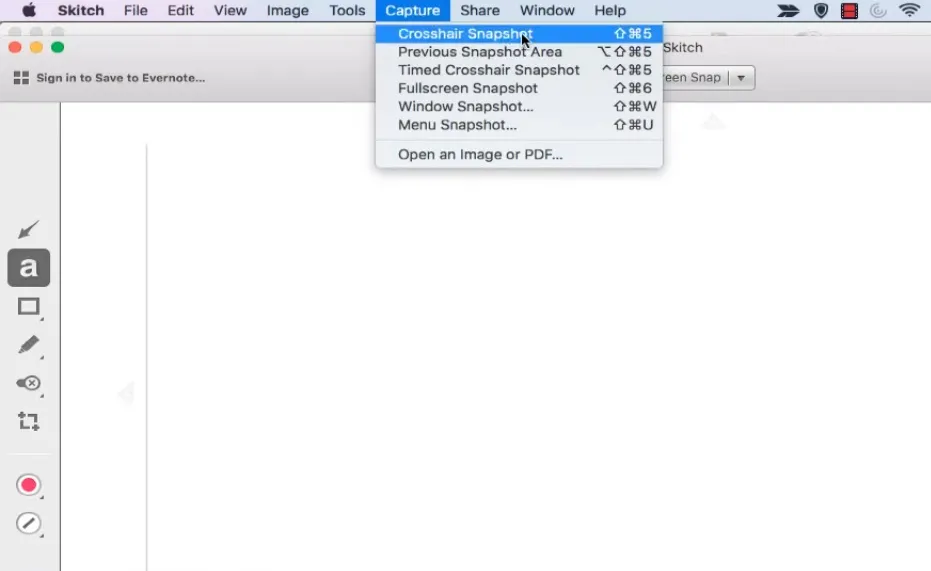 using skitch on Mac for screen capture